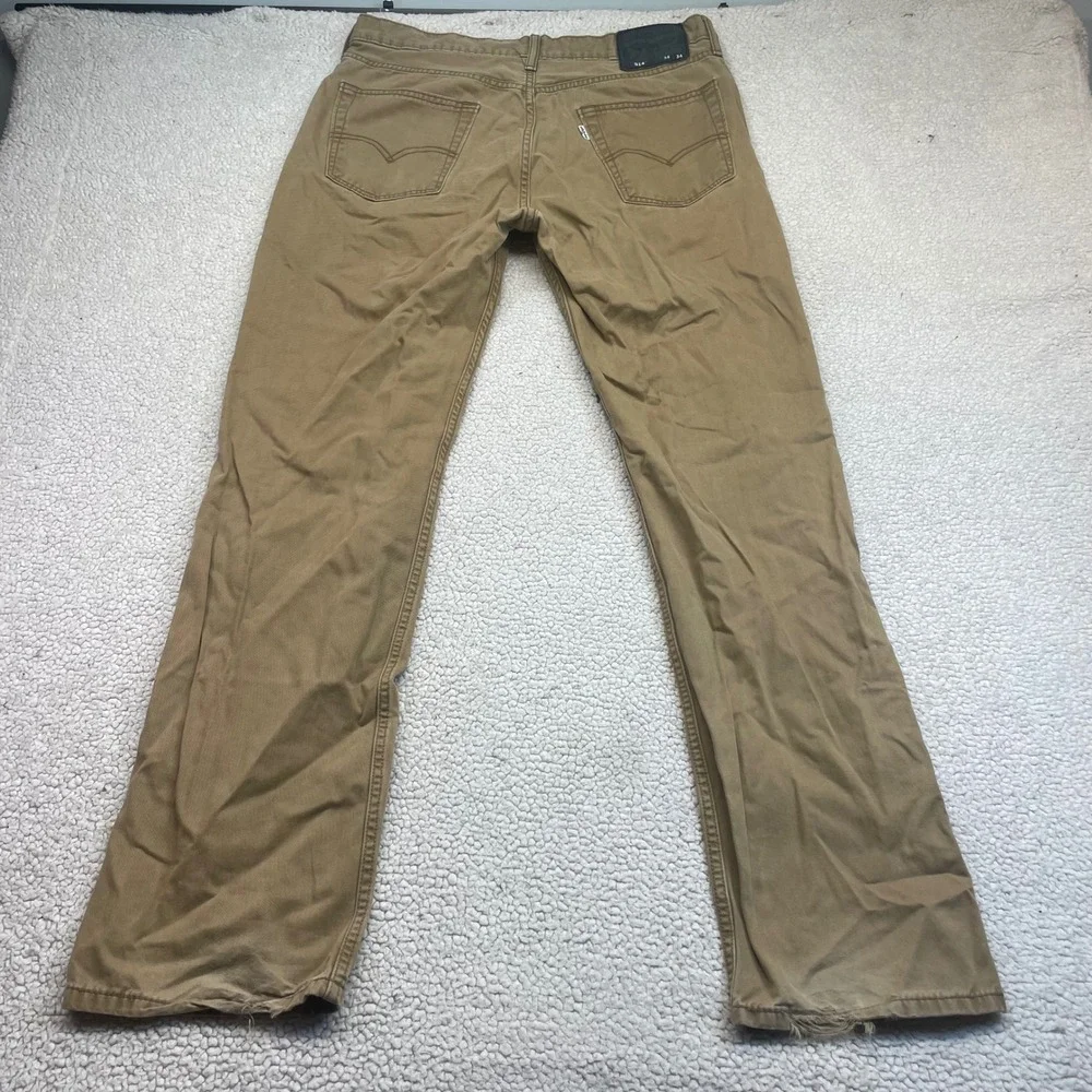 Levi's Pants Mens 34x34 Tan 514 Straight Fit Khaki Twill Trousers 00514-0531